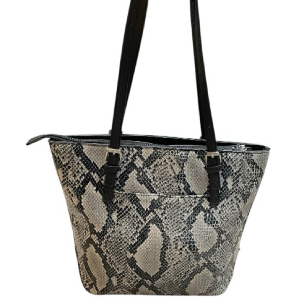 Anne Klein Python Tote Shoulder Bag - image 4